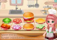 Crispy Fish Burger Recipe - Girls Cooking Game Screen Shot 1