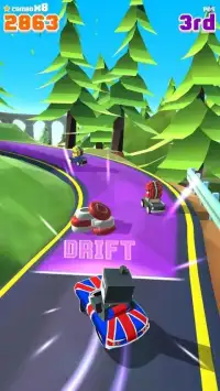 Blocky Racer - Endless Racing Screen Shot 12