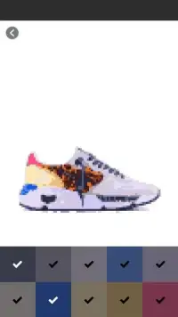 Cool Sneaker Shoes Coloring Book - Color By Number Screen Shot 2