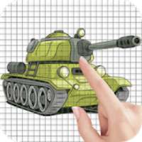 Tanks Color by Number - Pixel Art Game