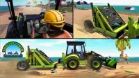 Sand Tractor Beach Cleaner : Free Driving Games Screen Shot 5