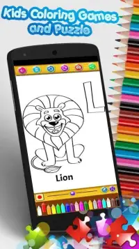 Kids Coloring Games & Puzzle Screen Shot 1