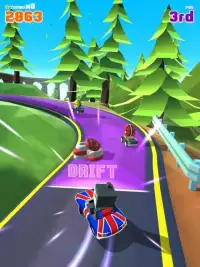 Blocky Racer - Endless Racing Screen Shot 7
