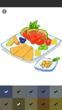 Food Cartoon Coloring By Number - Pixel Art Screen Shot 4