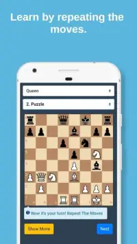 Mate in one chess tactics Screen Shot 4
