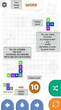 WordTet - Block & Word Puzzle Game Screen Shot 1