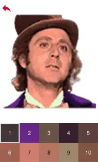 Willy Wonka Color by Number - Pixel Art Game Screen Shot 4