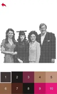 Gilmore Girls Color by Number - Pixel Art Game Screen Shot 1