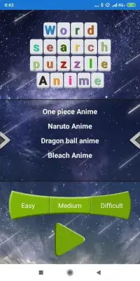 Anime Puzzle Word Search Screen Shot 2