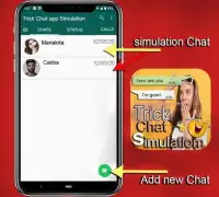 trick chat app simulation, true Screen Shot 1