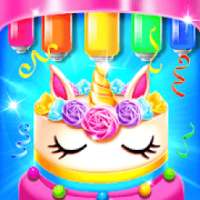 Rainbow Glitter Birthday Cake Maker - Baking Games