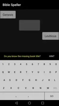 Bible Spelling Game – learn the books of the Bible Screen Shot 1