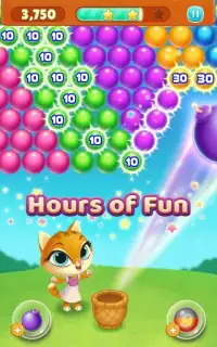 Kitty Pop Bubble Shooter Screen Shot 2
