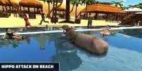 Angry Hippo Attack Simulator-City & Beach Attack Screen Shot 11