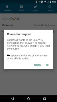 SonicWall Mobile Connect Screen Shot 4