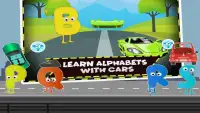 Learn ABC Car Coloring Games - Cars Jigsaw Puzzle Screen Shot 1