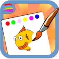 Drawing coloring children's game