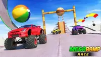 Mega Ramp Race - Car Driving Stunts Fun Games Screen Shot 1