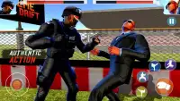 Police Fighting Gangster Karate Kungfu Games Screen Shot 0