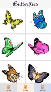 Butterflies Color by Number - Pixel Art Game Screen Shot 0