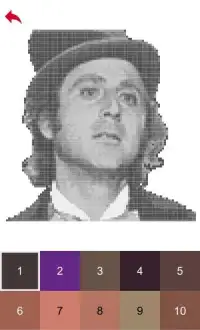Willy Wonka Color by Number - Pixel Art Game Screen Shot 5