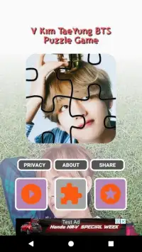 V BTS Game Puzzle And Wallpapers HD Screen Shot 0