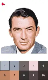 Legendary Actors Color by Number - Pixel Art Game Screen Shot 0