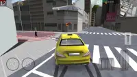Taksi Sürme Simülasyonu Şehirde Hızlı Ol Screen Shot 1
