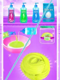 Make Rainbow Unicorn DIY Fluffy Slime Jelly Toys Screen Shot 2