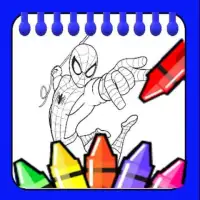 Coloring Hero Spider Super Screen Shot 7