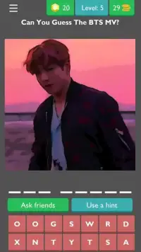 Guess The BTS's MV by JUNGKOOK Pictures Quiz Game Screen Shot 2