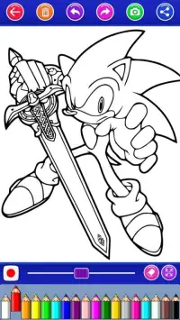 son ick coloring shadow hedgehogs game Screen Shot 11