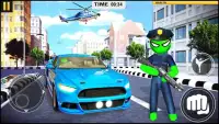 Police Spider Stickman Rope Hero Crime Gangster Screen Shot 5