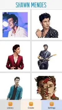 Shawn Mendes Color by Number - Pixel Art Game Screen Shot 0