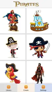 Pirates Color by Number - Pixel Art Game Screen Shot 0