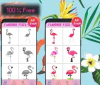 Flamingo Bird Color By Number-Animal Pixel Art Screen Shot 3
