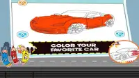 Learn ABC Car Coloring Games - Cars Jigsaw Puzzle Screen Shot 2