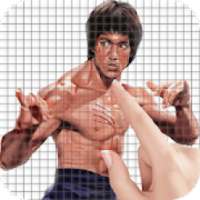 Bruce Lee Color by Number - Pixel Art Game