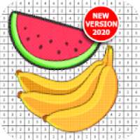 Fresh Fruits Coloring Book - Color By Number