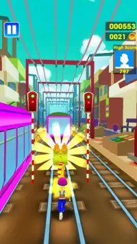 Super Subway Fast Running Game Screen Shot 2