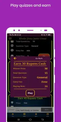 Quizer : Play Quizes and Earn Cash Screen Shot 6