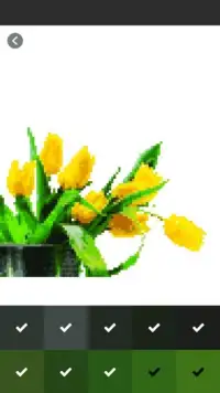 Tulip Flower Pixel Art Coloring By Number Screen Shot 6