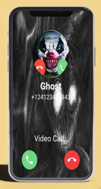 Fake Call and Video : Scary Ghost clown Prank Screen Shot 2