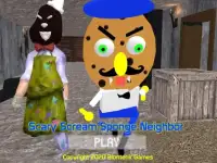 Scary Scream Neighbor Sponge Night Screen Shot 4
