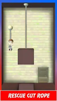 Rescue The Boy Cut Rope Puzzle Screen Shot 0