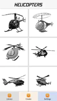 Helicopters Color by Number - Pixel Art Game Screen Shot 1