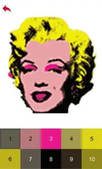 Marilyn Monroe Color by Number - Pixel Art Game Screen Shot 0