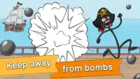 Pirate survival: Bomb edition. Stickman like game Screen Shot 15