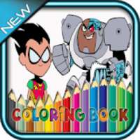 Teen Coloring Book Titans Go Go Go