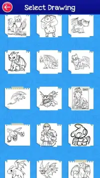 how to color your dragon cartoon Screen Shot 3
